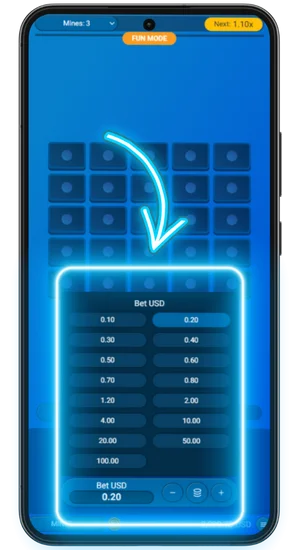 Select Your Bet Size